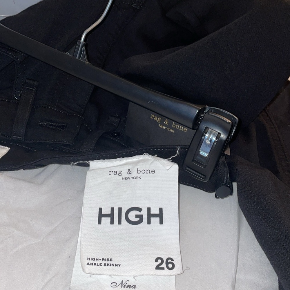 RAG & BONE BLACK JEANS
NINA HIGH-RISE ANKLE SKINNY - Picture 7 of 10